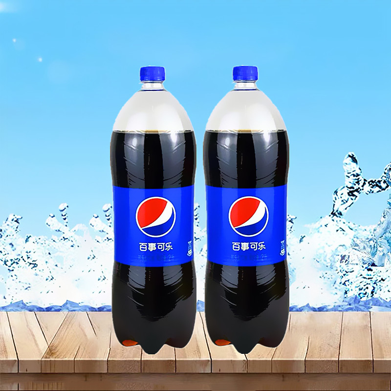百事可乐碳酸饮料大瓶2l2瓶