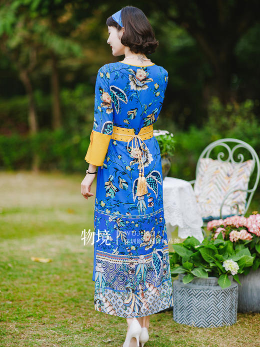 Y20911 鸢尾花开系列清新百搭丝巾 雾境 商品图7