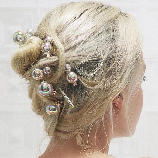 北京仓｜La môme bijou-Bulles-crocodile clips 发卡（玫瑰金色）［法国设计师］ 商品图2