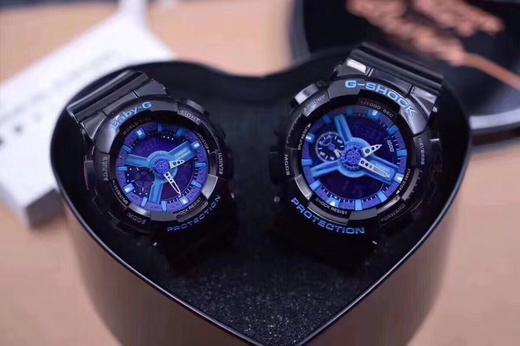 一对，现货秒发 原单品质，45度自动抬手亮灯功能，配备鉴定证书---GA-110+baby g，现货---卡西欧G-SHOCK--经典防震表盘设计 商品图7