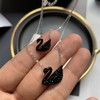 施华洛世奇项链经典款大小号黑天鹅银色链水晶女锁骨项链 商品缩略图2