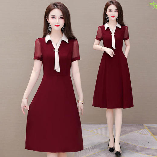 YWE-20A05C时尚修身显瘦气质优雅连衣裙 商品图0