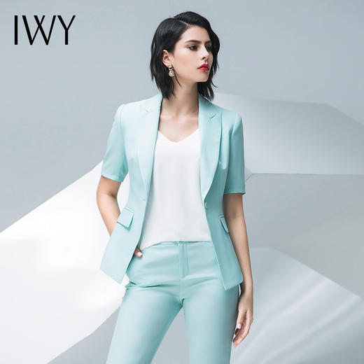 IWY/ 浅绿色西装裤子半裙套装CPS30 商品图5