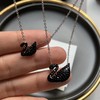 施华洛世奇项链经典款大小号黑天鹅银色链水晶女锁骨项链 商品缩略图3