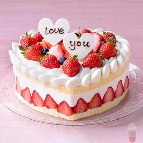 心形❤️草莓🍓蛋糕（动物奶油）