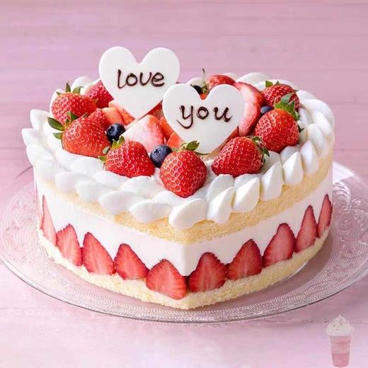 心形❤️草莓🍓蛋糕（动物奶油） 商品图0