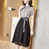 SMJR 8205250 2020新款夏装连衣裙时尚圆点印花女气质拼接撞色裙子 商品缩略图2