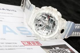 casio卡西欧透明款G-SHOCKGA-700运动男士电子手表男表gshock手表镜面材质: 矿物强化玻卡西欧手表 电子表
