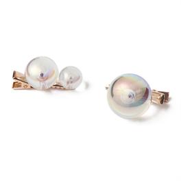 北京仓｜La môme bijou-Bulles-crocodile clips 发卡（玫瑰金色）［法国设计师］