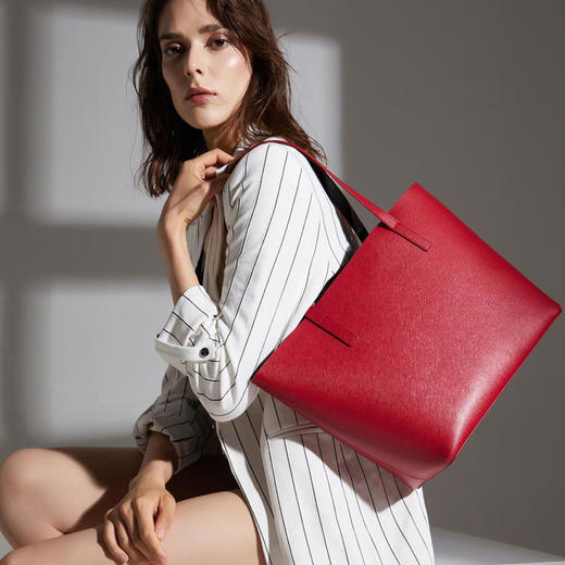 网易严选 真皮大容量子母托特包 MK制造商打造 商品图7