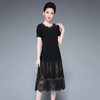 YZL-228修身舒适短袖时尚烫钻蕾丝连衣裙 商品缩略图3