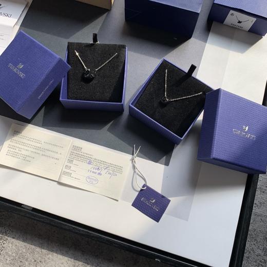 施华洛世奇项链经典款大小号黑天鹅银色链水晶女锁骨项链 商品图6