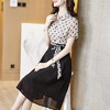 SMJR 8205250 2020新款夏装连衣裙时尚圆点印花女气质拼接撞色裙子 商品缩略图1