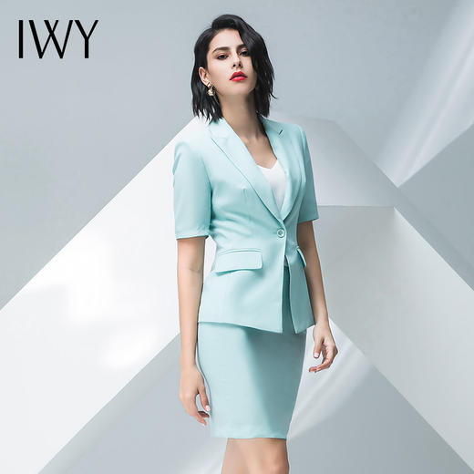 IWY/浅蓝色西装半裙套装30CS 商品图2