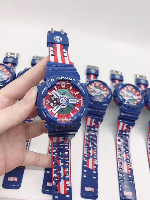 卡西欧G-SHOCK复仇者联盟漫威限量版手表男 美国队长 商品图2