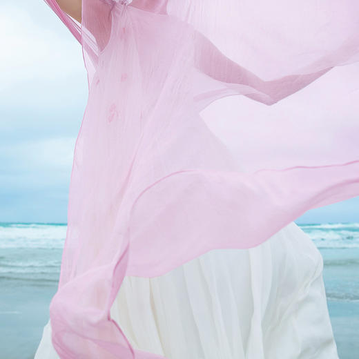 【林栖设计小店】【现货】薄款桑蚕丝真丝围巾披肩多色百搭2903204 商品图1