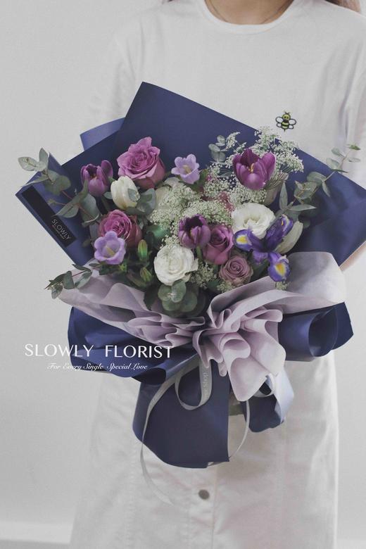 紫色风铃花束 商品图0