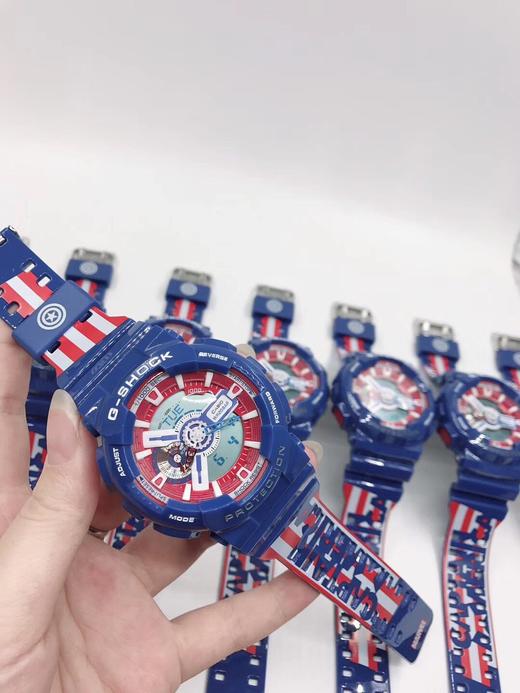 卡西欧G-SHOCK复仇者联盟漫威限量版手表男 美国队长 商品图0