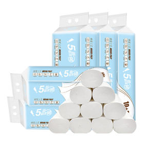 【亲肤母婴纸巾12卷，限量一万件，抢完即止！】原生木桨可湿水加厚装卷纸餐巾纸 家用纸巾卫生纸擦手纸厕纸便利装，直播引流爆款！特价清仓