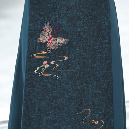 QYY-yy210夏装新款时尚旗袍领数码印花连衣裙 商品图2