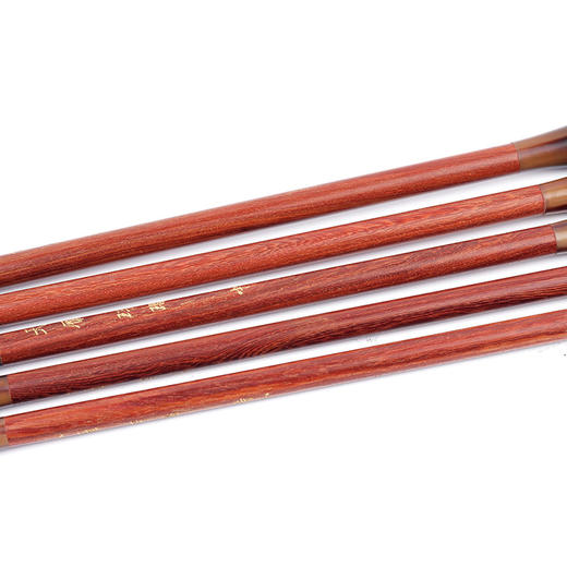 【玛瑙】红檀纯狼毫毛笔5支套装 不掉毛 不分叉 商品图3