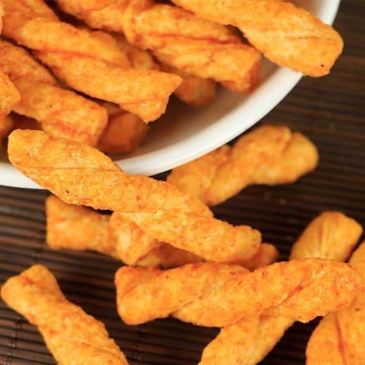 【卧龙小麻花】128g/袋*4，甜辣味和烧烤味任意选产地直发 商品图0