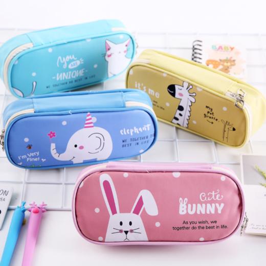 多功能文具袋PU学生文具盒男女儿童笔盒收纳袋 商品图1