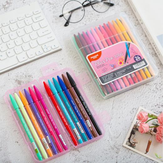 【文具】* 纤维水性笔套装 彩色水彩笔中性笔水笔塑料壳装4款选 商品图0