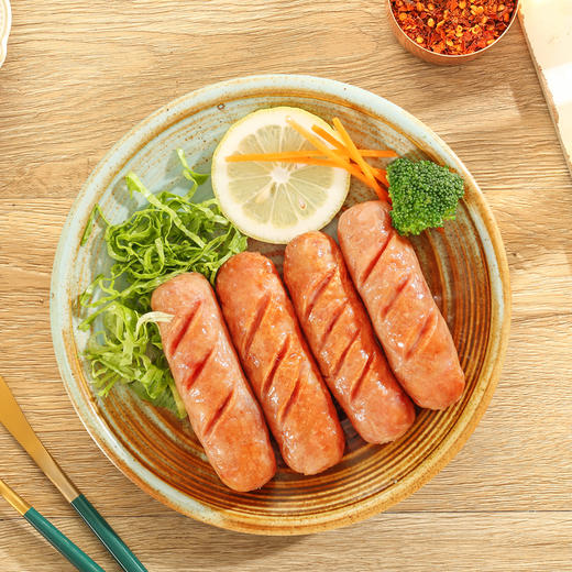 昊享地道肠批发20根原味火山石烤肠24斤纯肉热狗肠烧烤肠香肠