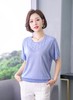 ★【亲肤透气】美阁妮妈妈装桑蚕丝短袖 商品缩略图0