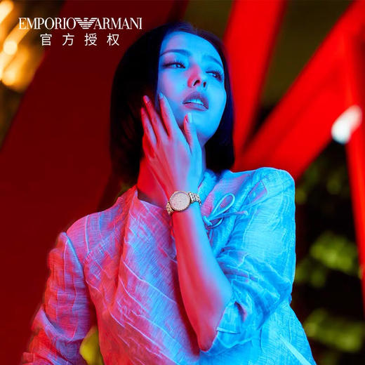 520礼物！佟丽娅同款 阿玛尼新款满天星钢带石英女士手表AR11293 商品图0
