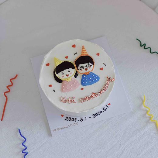 纪念日手绘蛋糕 商品图2