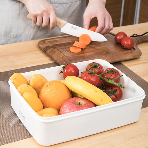 日本 USAMI乌萨咪 可叠放 大容量透明果蔬冰箱保鲜盒 3种规格 商品图4