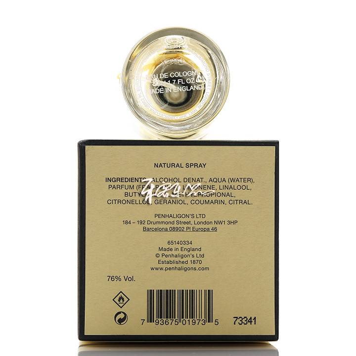 penhaligons潘海利根皇家橡树古龙淡香水quercus小样正装