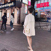【文艺娃娃衫百褶衬衣裙子】夏装复古休闲宽松中长款白色洋气衬衫女连衣裙 商品缩略图2