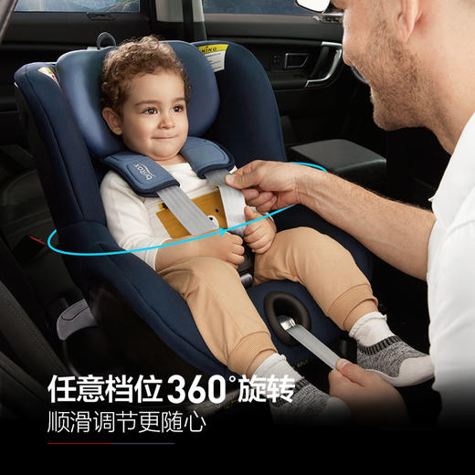 britax宝得适双面骑士儿童安全座椅0-4岁360°旋转 商品图1