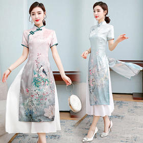 DJ-HA9109中国风复古立领改良版奥戴旗袍