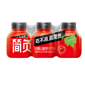 简负冰糖山楂果汁125ml*3