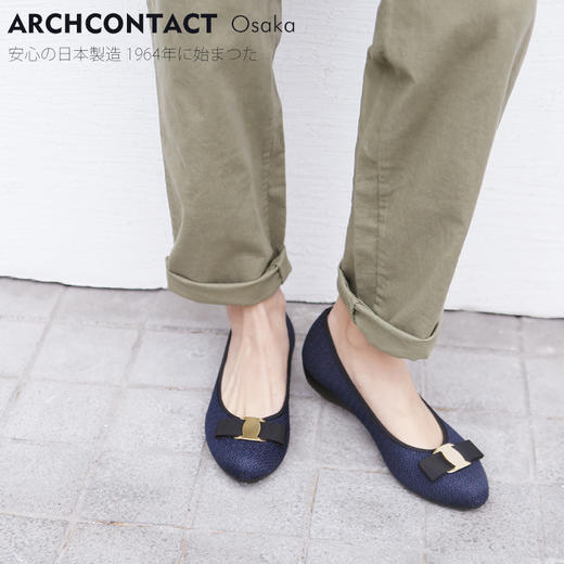 安启美奈2020春季新款日本舒适浅口尖头平底通勤OL软底单鞋 商品图0