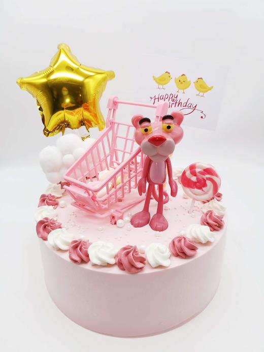 粉红豹蛋糕（玩具不可食用）（动物奶油） 商品图0