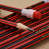 【文具】经典红黑抽条套膜六角杆HB铅笔学生文具 商品缩略图2