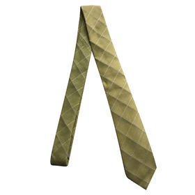 Marco Azzali 黄色格子进口面料领带 R3210100