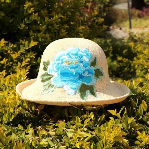 QYSM1001MZ-新款时尚刺绣花沙难帽 商品图2