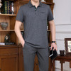 SP-89077A新款短袖T恤长裤休闲商务套装 商品缩略图2