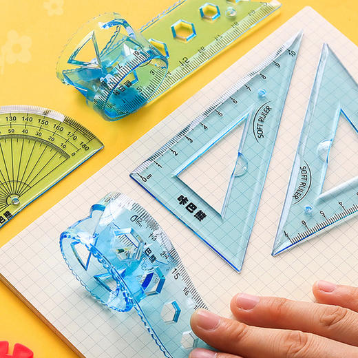 【文具 】软尺4件套装可弯曲尺子15cm 儿童20cm学生用文具 商品图1