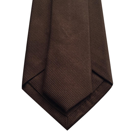 Marco Azzali 暗红色斜纹提花进口桑蚕丝面料领带 R2504000 商品图3