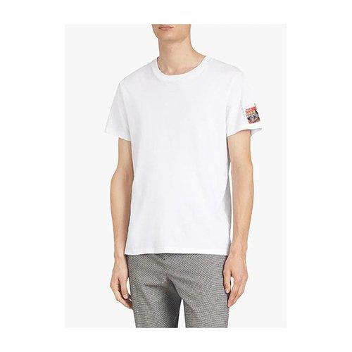 BURBERRY 博柏利 白色涂鸦票根印花男士短袖T恤 白色 8001181 A1464 商品图1