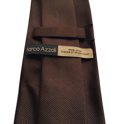 Marco Azzali 暗红色斜纹提花进口桑蚕丝面料领带 R2504000 商品图2