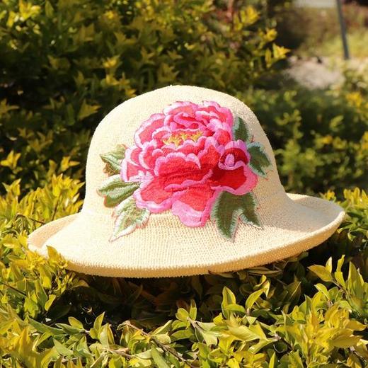 QYSM1001MZ-新款时尚刺绣花沙难帽 商品图4