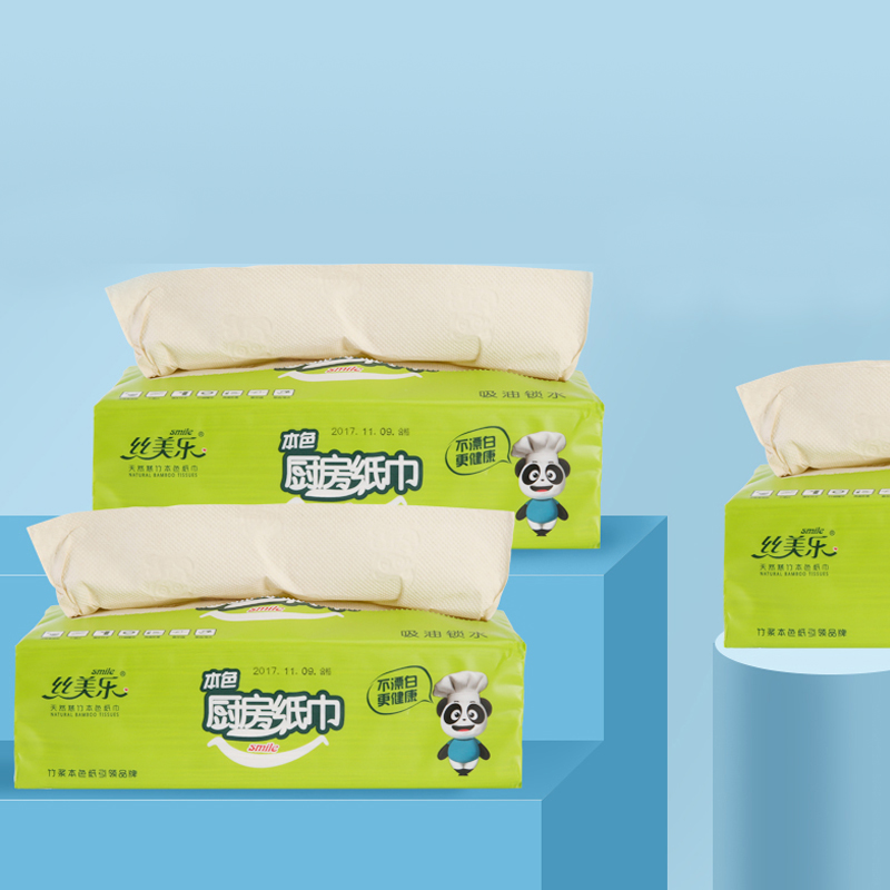 丝美乐本色厨房用纸50抽*10